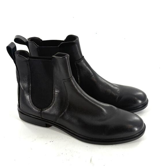 ECCO Touch 15 B Chelsea Boot 10.5 Black NWOT Leather Ankle Booties Prep Academia - Picture 4 of 10